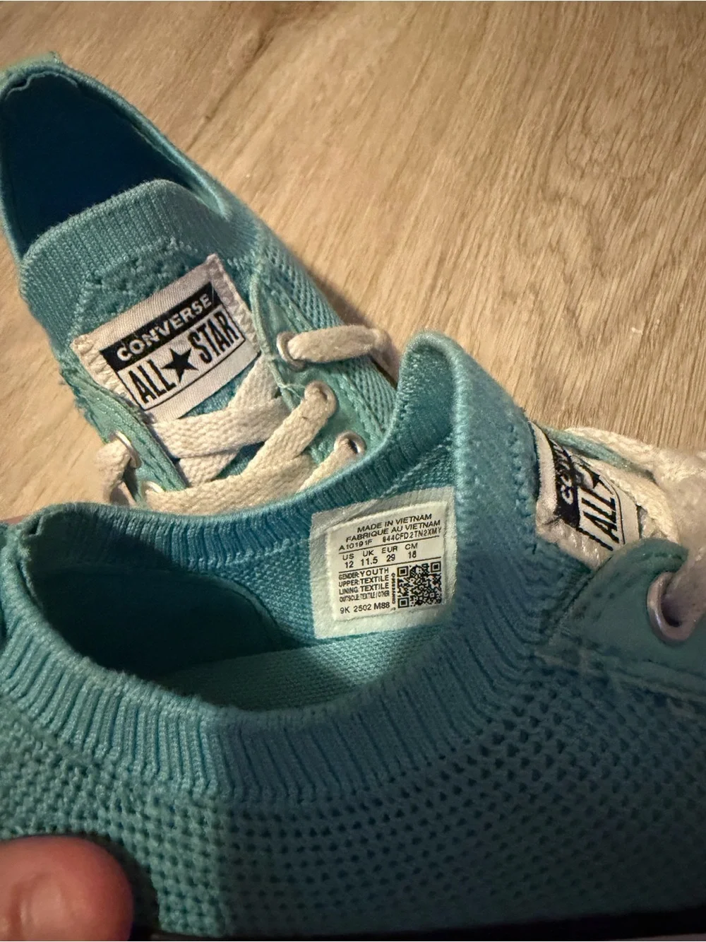 Converse Kids Teal Lace-Up Low Top Sneakers